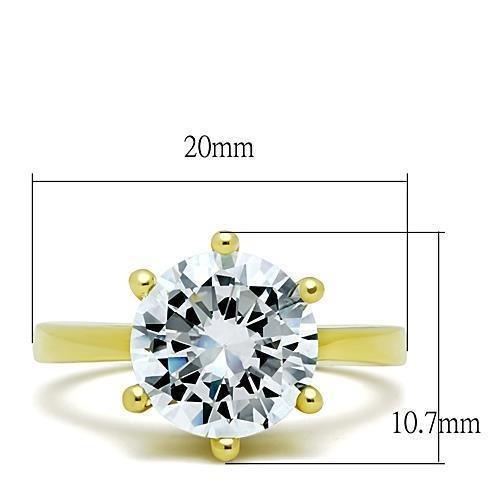 Wedding Rings for Women Engagement Cubic Zirconia Promise Ring Set for Her in Gold Tone Bethiany - Jewelry Store by Erik Rayo