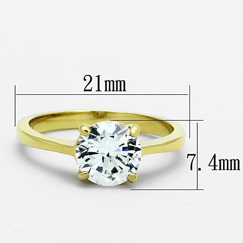 Wedding Rings for Women Engagement Cubic Zirconia Promise Ring Set for Her in Gold Tone Beulah - Jewelry Store by Erik Rayo