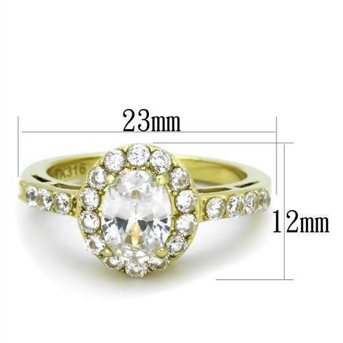 Wedding Rings for Women Engagement Cubic Zirconia Promise Ring Set for Her in Gold Tone Carpi - Jewelry Store by Erik Rayo