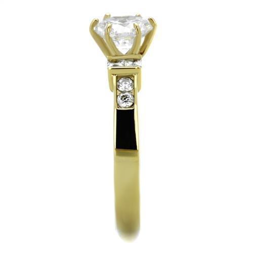 Wedding Rings for Women Engagement Cubic Zirconia Promise Ring Set for Her in Gold Tone Forli - Jewelry Store by Erik Rayo