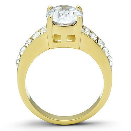 Wedding Rings for Women Engagement Cubic Zirconia Promise Ring Set for Her in Gold Tone James - Jewelry Store by Erik Rayo