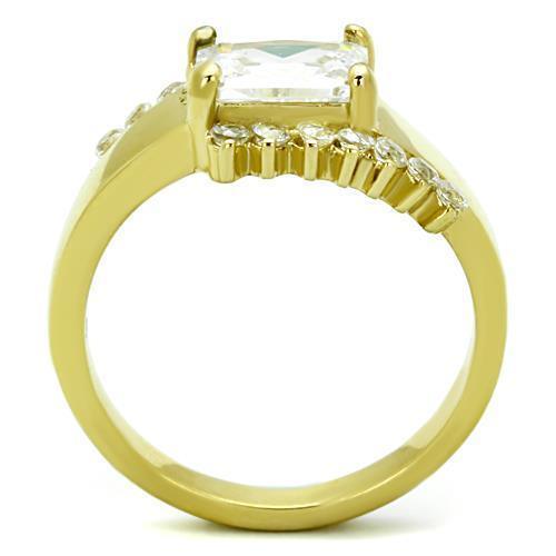 Wedding Rings for Women Engagement Cubic Zirconia Promise Ring Set for Her in Gold Tone Judith - Jewelry Store by Erik Rayo