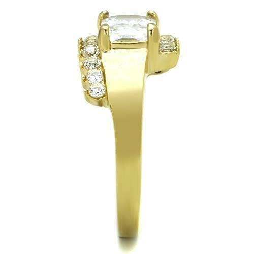 Wedding Rings for Women Engagement Cubic Zirconia Promise Ring Set for Her in Gold Tone Judith - Jewelry Store by Erik Rayo