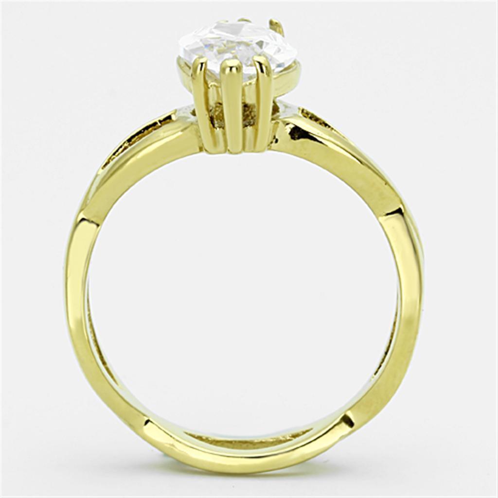 Wedding Rings for Women Engagement Cubic Zirconia Promise Ring Set for Her in Gold Tone Keziah - Jewelry Store by Erik Rayo