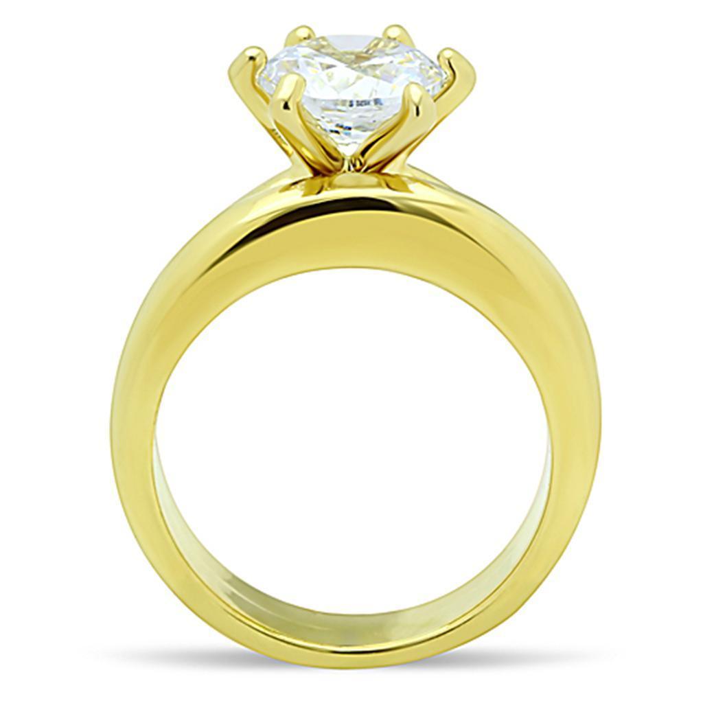 Wedding Rings for Women Engagement Cubic Zirconia Promise Ring Set for Her in Gold Tone Ruth - Jewelry Store by Erik Rayo