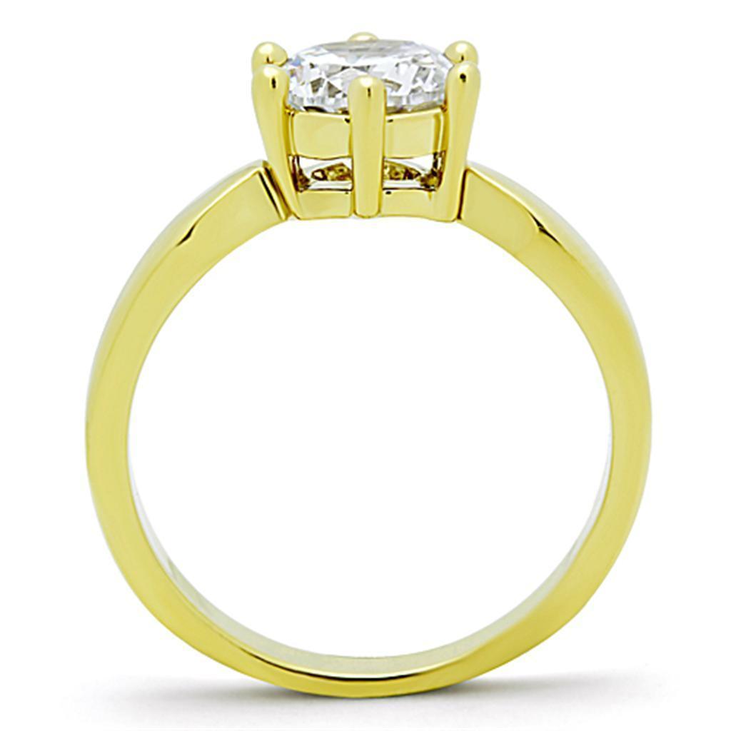 Wedding Rings for Women Engagement Cubic Zirconia Promise Ring Set for Her in Gold Tone Ruthie - Jewelry Store by Erik Rayo
