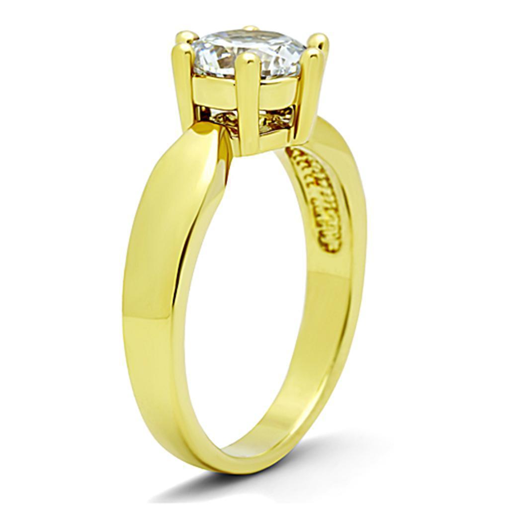 Wedding Rings for Women Engagement Cubic Zirconia Promise Ring Set for Her in Gold Tone Ruthie - Jewelry Store by Erik Rayo