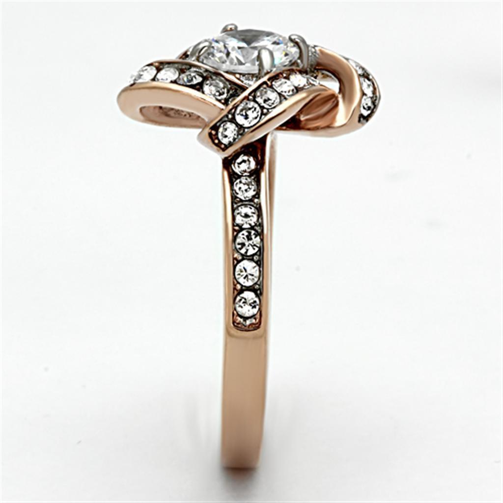 Wedding Rings for Women Engagement Cubic Zirconia Promise Ring Set for Her in Gold Tone TK1166 - Jewelry Store by Erik Rayo