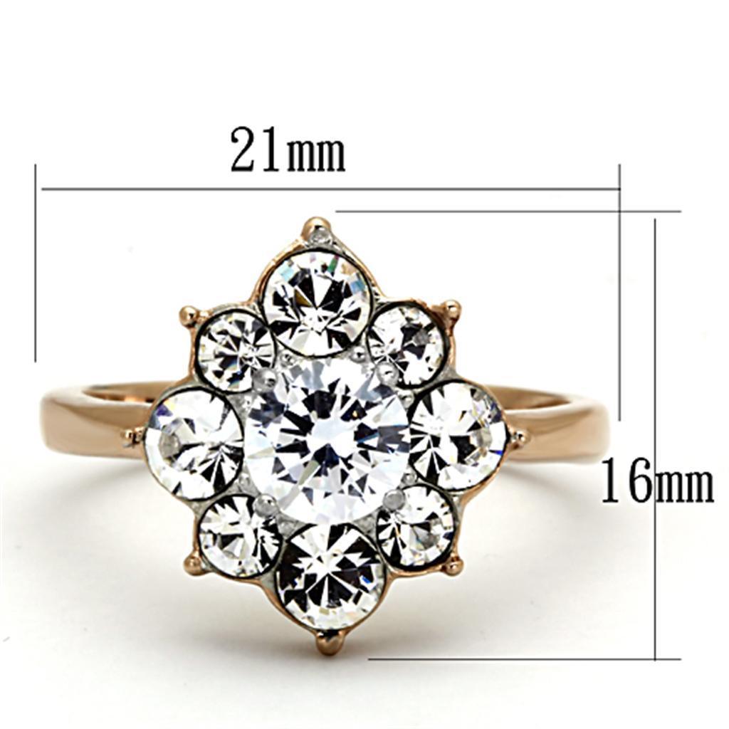 Wedding Rings for Women Engagement Cubic Zirconia Promise Ring Set for Her in Gold Tone TK1168 - Jewelry Store by Erik Rayo