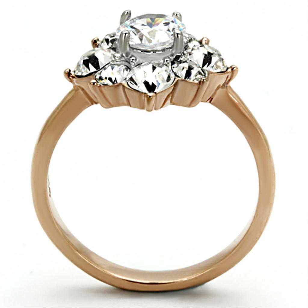 Wedding Rings for Women Engagement Cubic Zirconia Promise Ring Set for Her in Gold Tone TK1168 - Jewelry Store by Erik Rayo
