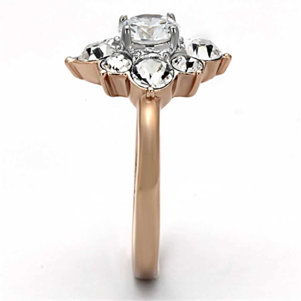 Wedding Rings for Women Engagement Cubic Zirconia Promise Ring Set for Her in Gold Tone TK1168 - Jewelry Store by Erik Rayo