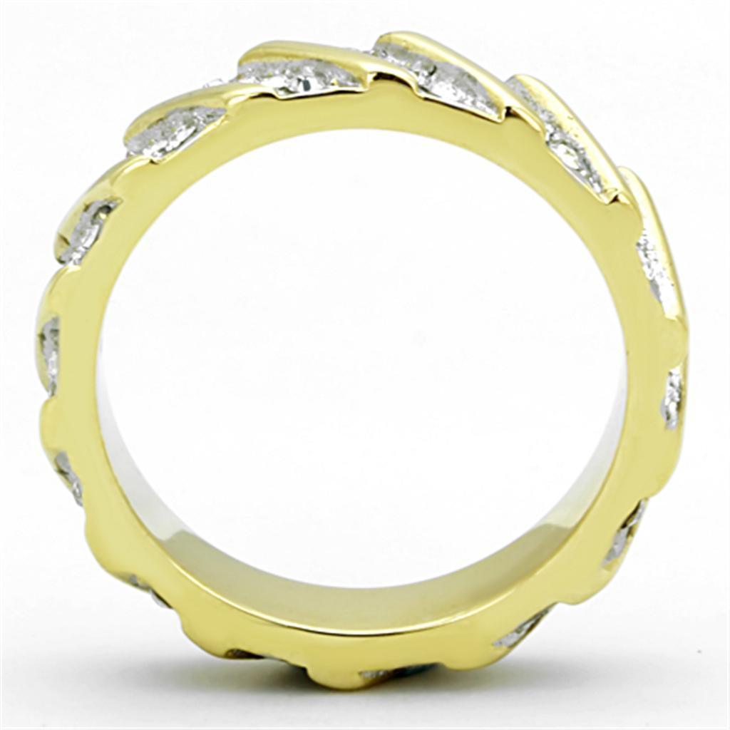 Wedding Rings for Women Engagement Cubic Zirconia Promise Ring Set for Her in Gold Tone TK1557 - Jewelry Store by Erik Rayo