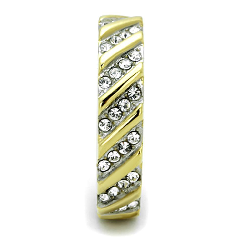 Wedding Rings for Women Engagement Cubic Zirconia Promise Ring Set for Her in Gold Tone TK1557 - Jewelry Store by Erik Rayo
