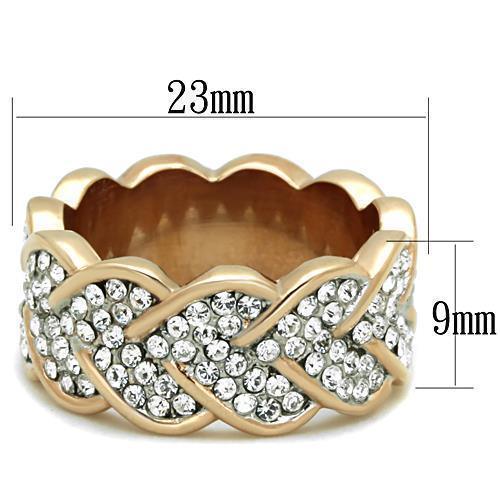 Wedding Rings for Women Engagement Cubic Zirconia Promise Ring Set for Her in Gold Tone TK1691 - Jewelry Store by Erik Rayo