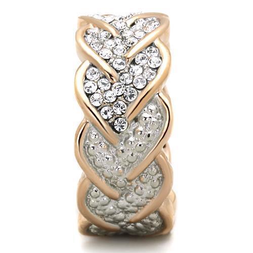 Wedding Rings for Women Engagement Cubic Zirconia Promise Ring Set for Her in Gold Tone TK1691 - Jewelry Store by Erik Rayo