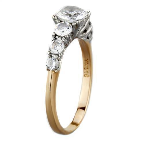 Wedding Rings for Women Engagement Cubic Zirconia Promise Ring Set for Her in Gold Tone TK1794 - Jewelry Store by Erik Rayo