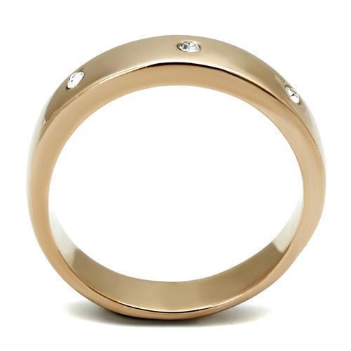 Wedding Rings for Women Engagement Cubic Zirconia Promise Ring Set for Her in Rose Gold Tone Melfi - Jewelry Store by Erik Rayo