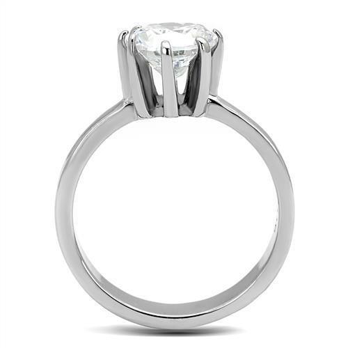 Wedding Rings for Women Engagement Cubic Zirconia Promise Ring Set for Her in Silver Tone Abruzzi - Jewelry Store by Erik Rayo