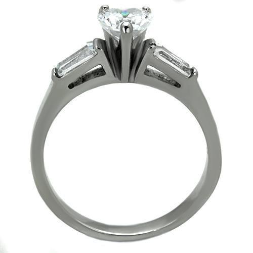 Wedding Rings for Women Engagement Cubic Zirconia Promise Ring Set for Her in Silver Tone Beijing - Jewelry Store by Erik Rayo