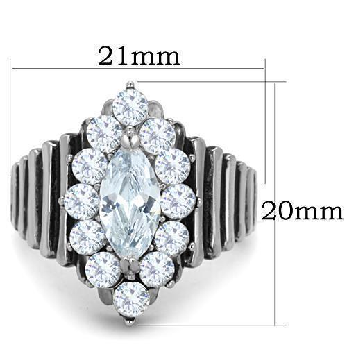 Wedding Rings for Women Engagement Cubic Zirconia Promise Ring Set for Her in Silver Tone Bogota - Jewelry Store by Erik Rayo