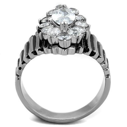 Wedding Rings for Women Engagement Cubic Zirconia Promise Ring Set for Her in Silver Tone Bogota - Jewelry Store by Erik Rayo