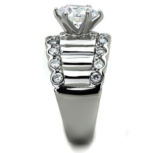 Wedding Rings for Women Engagement Cubic Zirconia Promise Ring Set for Her in Silver Tone Brisbane - Jewelry Store by Erik Rayo