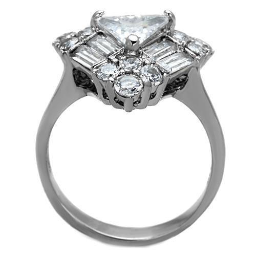 Wedding Rings for Women Engagement Cubic Zirconia Promise Ring Set for Her in Silver Tone Bursa - Jewelry Store by Erik Rayo