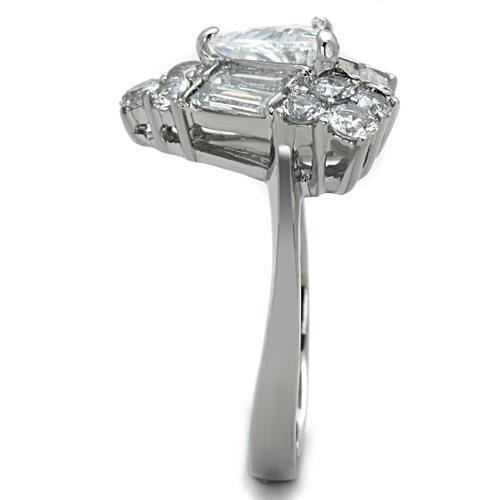 Wedding Rings for Women Engagement Cubic Zirconia Promise Ring Set for Her in Silver Tone Bursa - Jewelry Store by Erik Rayo
