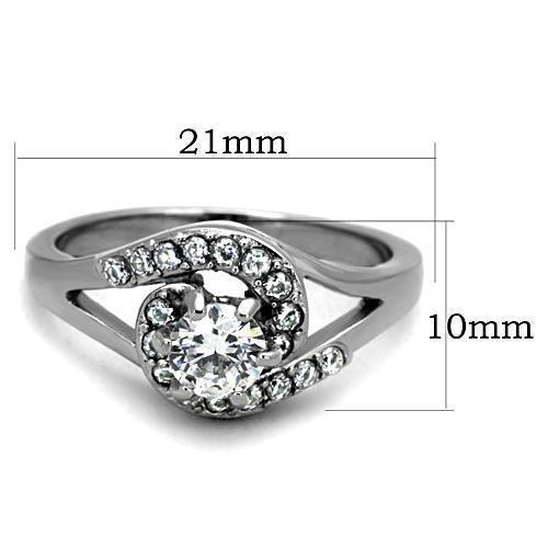 Wedding Rings for Women Engagement Cubic Zirconia Promise Ring Set for Her in Silver Tone Cairo - Jewelry Store by Erik Rayo