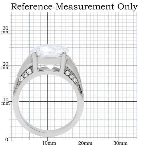 Wedding Rings for Women Engagement Cubic Zirconia Promise Ring Set for Her in Silver Tone Calabria - Jewelry Store by Erik Rayo