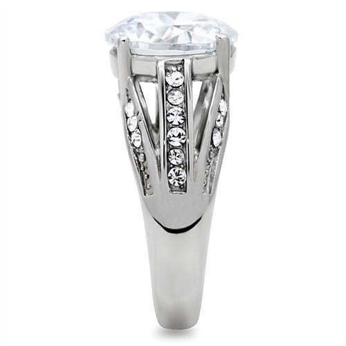 Wedding Rings for Women Engagement Cubic Zirconia Promise Ring Set for Her in Silver Tone Calabria - Jewelry Store by Erik Rayo