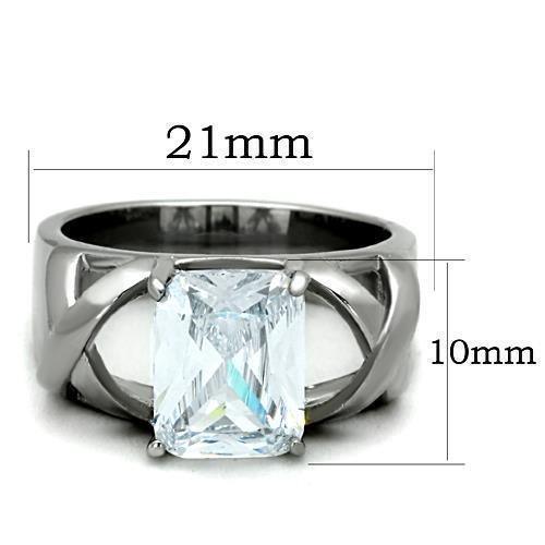 Wedding Rings for Women Engagement Cubic Zirconia Promise Ring Set for Her in Silver Tone Cali - Jewelry Store by Erik Rayo