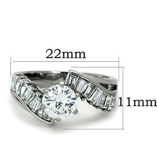 Wedding Rings for Women Engagement Cubic Zirconia Promise Ring Set for Her in Silver Tone Caracas - Jewelry Store by Erik Rayo