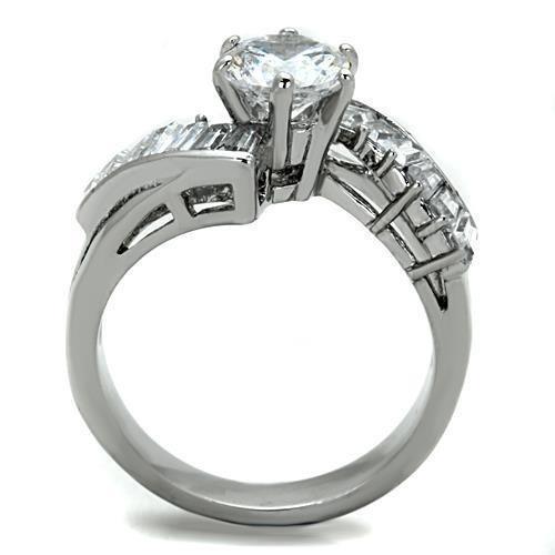 Wedding Rings for Women Engagement Cubic Zirconia Promise Ring Set for Her in Silver Tone Caracas - Jewelry Store by Erik Rayo