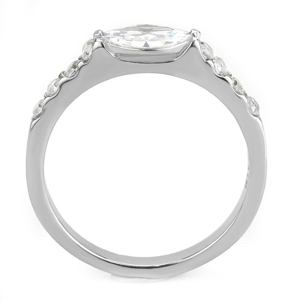Wedding Rings for Women Engagement Cubic Zirconia Promise Ring Set for Her in Silver Tone Cento - Jewelry Store by Erik Rayo