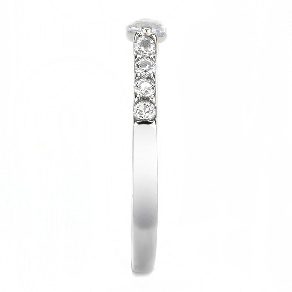 Wedding Rings for Women Engagement Cubic Zirconia Promise Ring Set for Her in Silver Tone Cento - Jewelry Store by Erik Rayo
