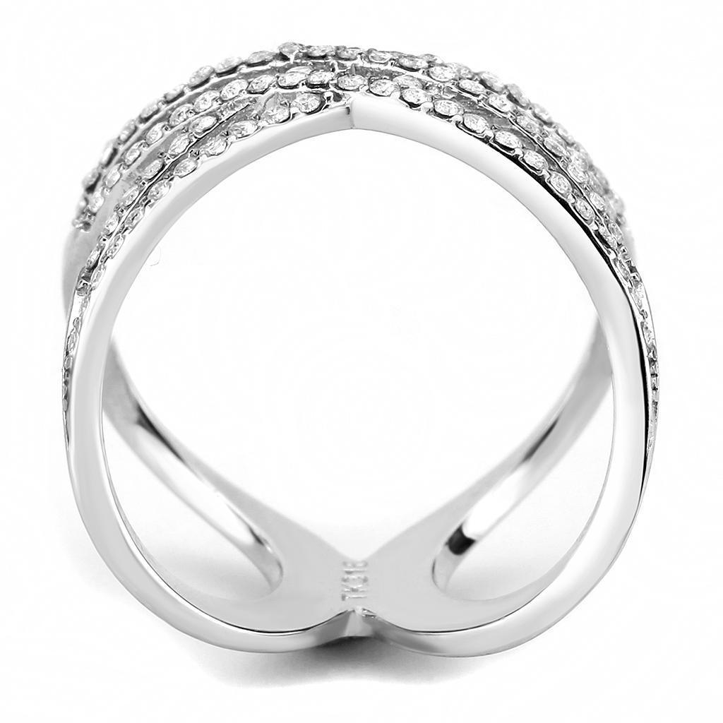 Wedding Rings for Women Engagement Cubic Zirconia Promise Ring Set for Her in Silver Tone DA255 - Jewelry Store by Erik Rayo