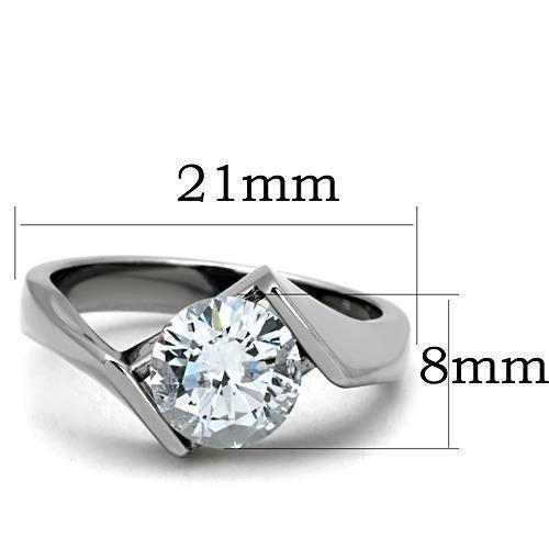Wedding Rings for Women Engagement Cubic Zirconia Promise Ring Set for Her in Silver Tone Daegu - Jewelry Store by Erik Rayo