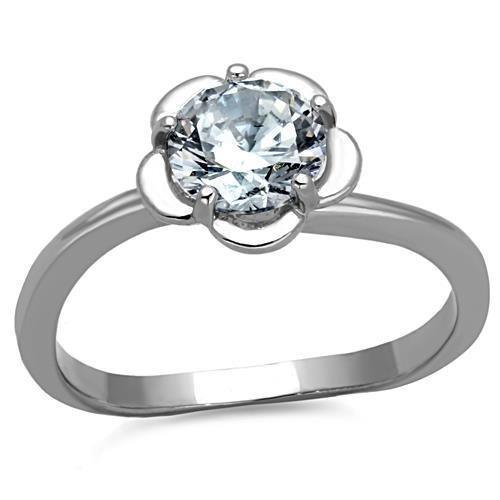 Wedding Rings for Women Engagement Cubic Zirconia Promise Ring Set for Her in Silver Tone Dakar - Jewelry Store by Erik Rayo