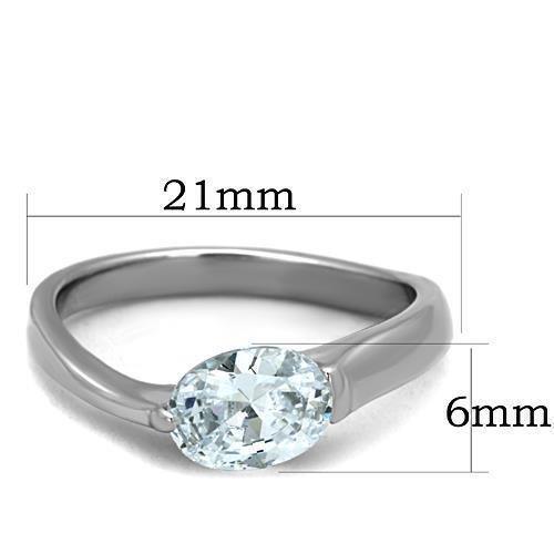 Wedding Rings for Women Engagement Cubic Zirconia Promise Ring Set for Her in Silver Tone Dalian - Jewelry Store by Erik Rayo