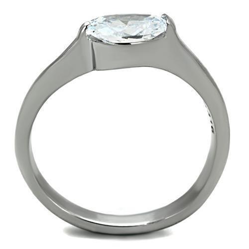 Wedding Rings for Women Engagement Cubic Zirconia Promise Ring Set for Her in Silver Tone Dalian - Jewelry Store by Erik Rayo