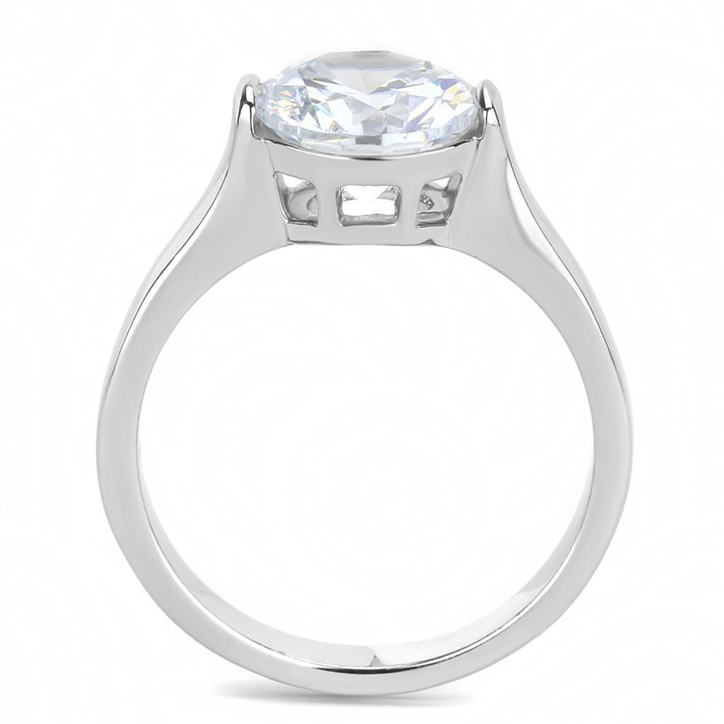 Wedding Rings for Women Engagement Cubic Zirconia Promise Ring Set for Her in Silver Tone Eboli - Jewelry Store by Erik Rayo