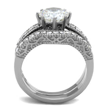 Load image into Gallery viewer, Wedding Rings for Women Engagement Cubic Zirconia Promise Ring Set for Her in Silver Tone Ecatepec - Jewelry Store by Erik Rayo
