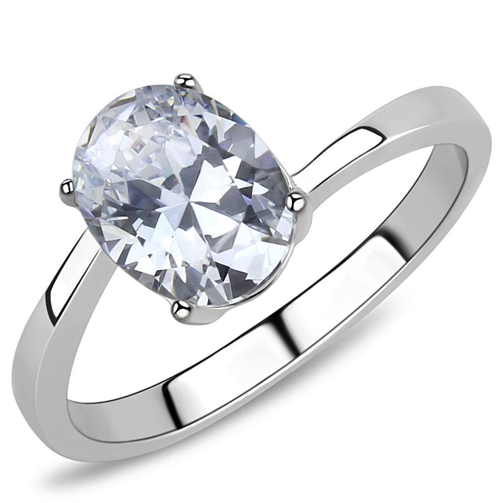 Wedding Rings for Women Engagement Cubic Zirconia Promise Ring Set for Her in Silver Tone Ercolano - Jewelry Store by Erik Rayo