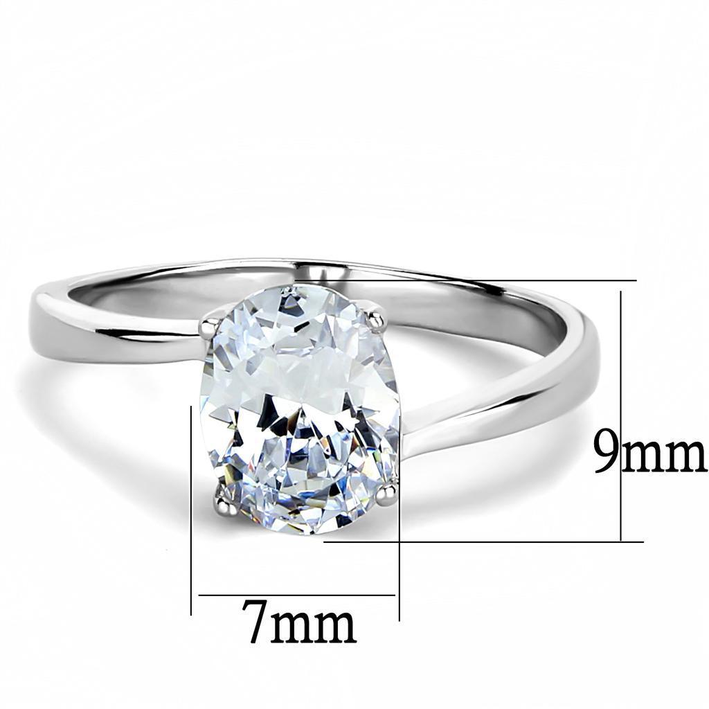 Wedding Rings for Women Engagement Cubic Zirconia Promise Ring Set for Her in Silver Tone Ercolano - Jewelry Store by Erik Rayo