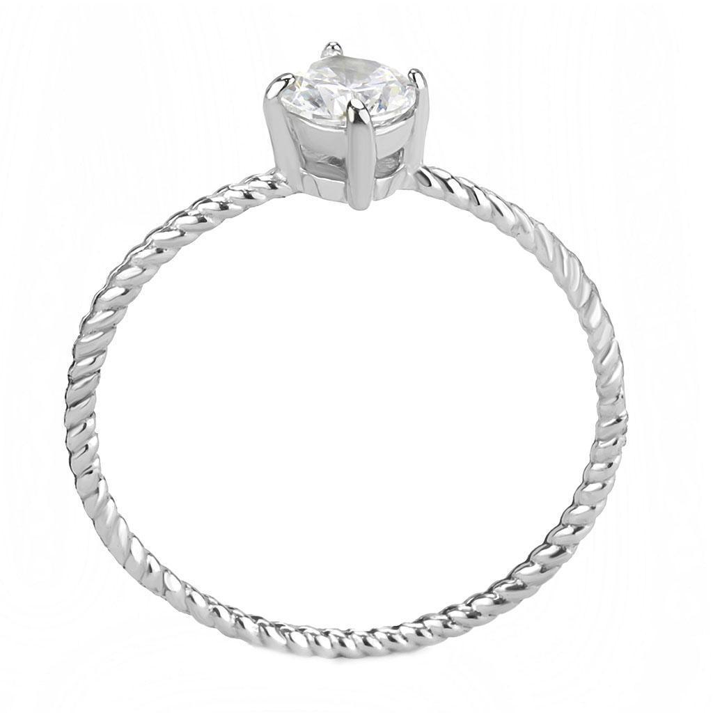 Wedding Rings for Women Engagement Cubic Zirconia Promise Ring Set for Her in Silver Tone - Jewelry Store by Erik Rayo