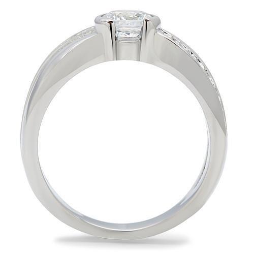 Wedding Rings for Women Engagement Cubic Zirconia Promise Ring Set for Her in Silver Tone - Jewelry Store by Erik Rayo