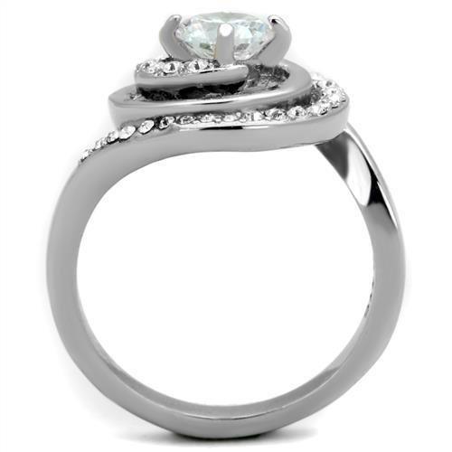 Wedding Rings for Women Engagement Cubic Zirconia Promise Ring Set for Her in Silver Tone Giza - Jewelry Store by Erik Rayo