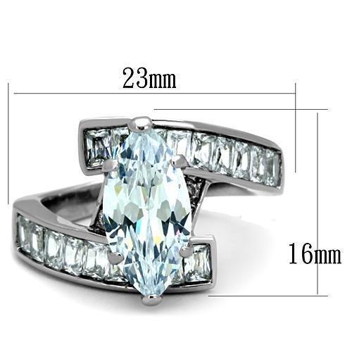 Wedding Rings for Women Engagement Cubic Zirconia Promise Ring Set for Her in Silver Tone HK - Jewelry Store by Erik Rayo