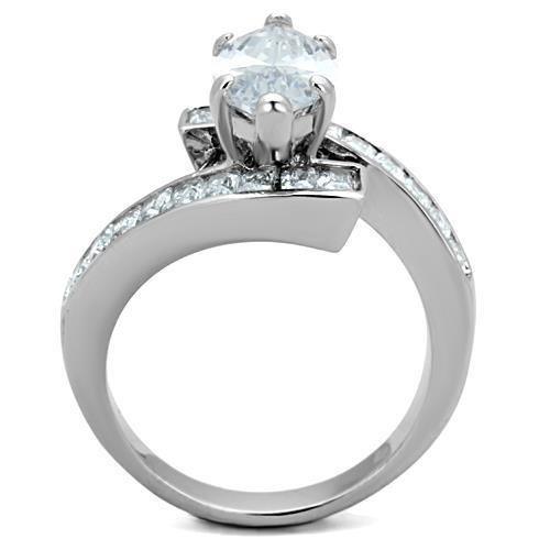 Wedding Rings for Women Engagement Cubic Zirconia Promise Ring Set for Her in Silver Tone HK - Jewelry Store by Erik Rayo